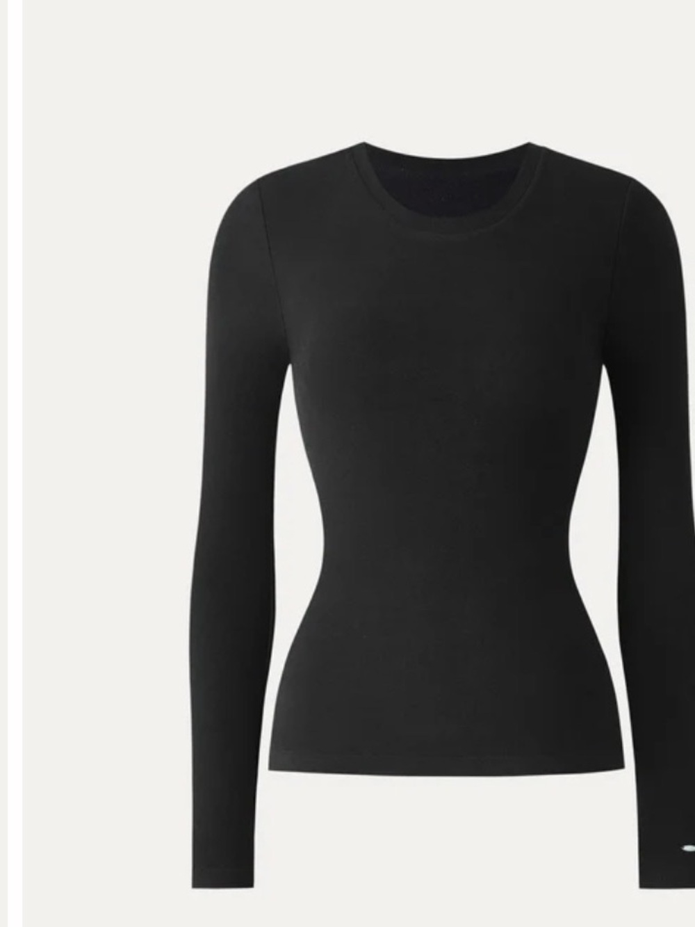 OGL Black Long Sleeve Crewneck Fitted Tee